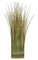 43 inches PVC Onion Grass Oval Bundle on Base - Green/Beige