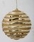 Earthflora's 12 Inch Reflective Swirl Ball Ornament With Glitter In Red, Gold, And Silver