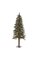 5' PVC Alpine Christmas Tree - Natural Trunk - 180 Warm White LED Lights