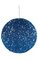 5 inches Styrofoam Laser Glittered Ball Ornament - Blue