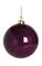 5 inches Plastic Coated Glitter Ball Ornament - Matte Burgundy
