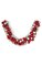 6 feet Plastic Mixed Ball Garland - 8 inches Width - Red/Silver