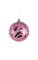 6 inches Glitter Swirl Ball - Pink/Silver