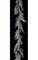 6 feet Plastic Glittered Coral Garland - 5 inches Width - Silver