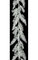 6 feet Plastic Glittered Ice Pine/Cedar Garland - 14 inches Width - White