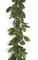 6 feet Magnolia Garland - Green/Red Edge