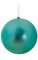6" Plastic Matte Ball Ornament - Teal