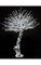 6.5' Crystal Tree - 1,010 White 5mm LED Lights - Shapeable Branches - Adaptor Included