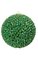 7 inches Foam Glittered Ball Ornament - Green