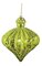 7 inches x 6 inches Plastic Mercury Glass Finish Onion Ornament - Green