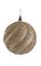 8 inches Plastic Glittered/Beaded Ball Ornament - Champagne