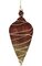 8.25 inches Finial Ornament - Brown/Gold