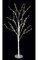 8' LED Birch Tree - 144 White 5 mm LED Lights - Adapter Included - Metal Base Plate
