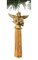 8 inches x 3 inches Angel Tassel with Harp Ornament - 4 Hanging Beads - Gold