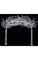 8.25 feet x 9 feet Crystal Arch Tree - 2 Sections - 3,600 White 5mm LED Lights - Adaptor Included