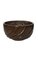 8.75" Fiberglass Bowl Pot - Wood Look