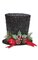9 inches Christmas Hat - Black