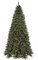 9' Fir Half Wall Christmas Tree - Green Tips - 750 Clear Lights - Wire Stand