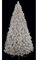 9 feet Hudson Tinsel Pine Christmas Tree - Full Size - Clear Lights - Wire Stand