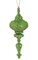 9" Sequined/Beaded Finial Ornament - Green