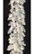 9 feet White Pearl Tinsel Garland - Pearl Tips - Warm White LED Lights