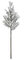 50 inches Glittered Snow Flocked Branch - 24 inches Stem - 15 inches Width - Brown/White