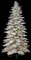 9' Medium Flocked Christmas Tree with Glitter - 1,686 Tips - Wire Stand