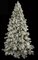 9' Light Frosted Blue Spruce Hard Needle Christmas Tree with Laser Glitter