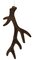Earthflora's 11 Inch Dark Brown Antler Ornament