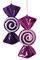 Earthflora's 12 Inch Round Swirl Candy Ornament - 4 Colors