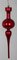 Earthflora's 13 Inch X 3 Inch Pearl Gloss Coated Uv Finial Ornament In Red, Gold, Silver, And Blue Colors