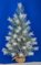 Earthflora's 3 Ft. Or 4 Ft. Frosted/glittered Pine Tree With Burlap Base