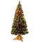 72-inch Fiber Optic Radiance Fireworks Tree with Top Star with Gold Base