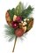 18 Inch Pvc Mixed Pine/Metallic Magnolia With Berries, Pears, Pine Cones, And Ball Pick (Sold Per Piece)