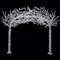 8.25' x 9.5' Acrylic Arch Christmas Tree - 2 Sections - 3,600 White LED Lights