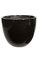 16.75" Fiberglass Indoor Pot - Glossy Black