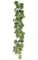 72 inches Grape Leaf Garland - 62 Leaves - 3 Burgundy Grape Clusters - Green