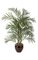 6 feet Artificial Areca Palm - 3 Fiberglass Trunks - 836 Leaves - Tutone Green - Weighted Base