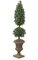 Laurel Cone and Ball Topiary - 1,332 Leaves - 378 Berries - Green
