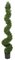 5' Plastic Outdoor Boxwood Sprial Topiary - Tutone Green- Outdoor UV Protection