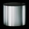 14 inches Brushed Silver Container - 14.5 inches Outside Diameter - 14 inches Height
