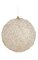 Plastic Crystal Ball Ornament - Clear/Gold