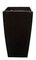 37 inches Fiberglass Square Pot - 20 inches Inside Diameter - Gloss Black