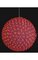 Lighted Sphere - 300 Red LED Lights