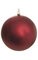 Plastic Matte Ball Ornament - Red