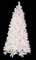 4' White Flocked Pine Tree with lights