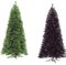 C-1332 7.5' Colored Tinsel Trees Lime Green & Black colors available
