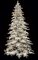 Pre Lit 9' Flocked Snow Pine Christmas Tree