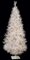 7' Pre Lit Frosted Christmas White Slim Mountain Tree