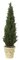 5' Plastic Outdoor UV rated Cedar Pine Tree - Synthetic Trunk - Green - Weighted Base